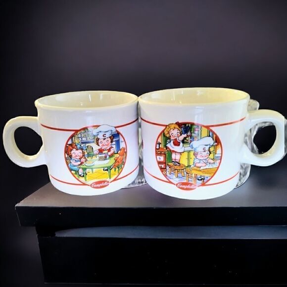 Coffee Mug with  Campbells  Soup KIDS   Cup 18 OZ 2006  VINTAGE TWO MUGS - Picture 4 of 12